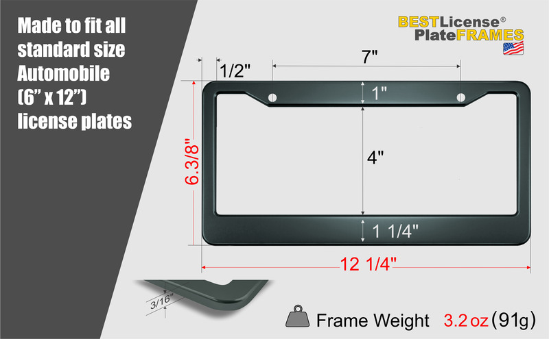 Plain Aluminum Car License Plate Frames - Pack of 50